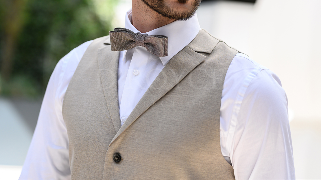 Bézs galléros mellény