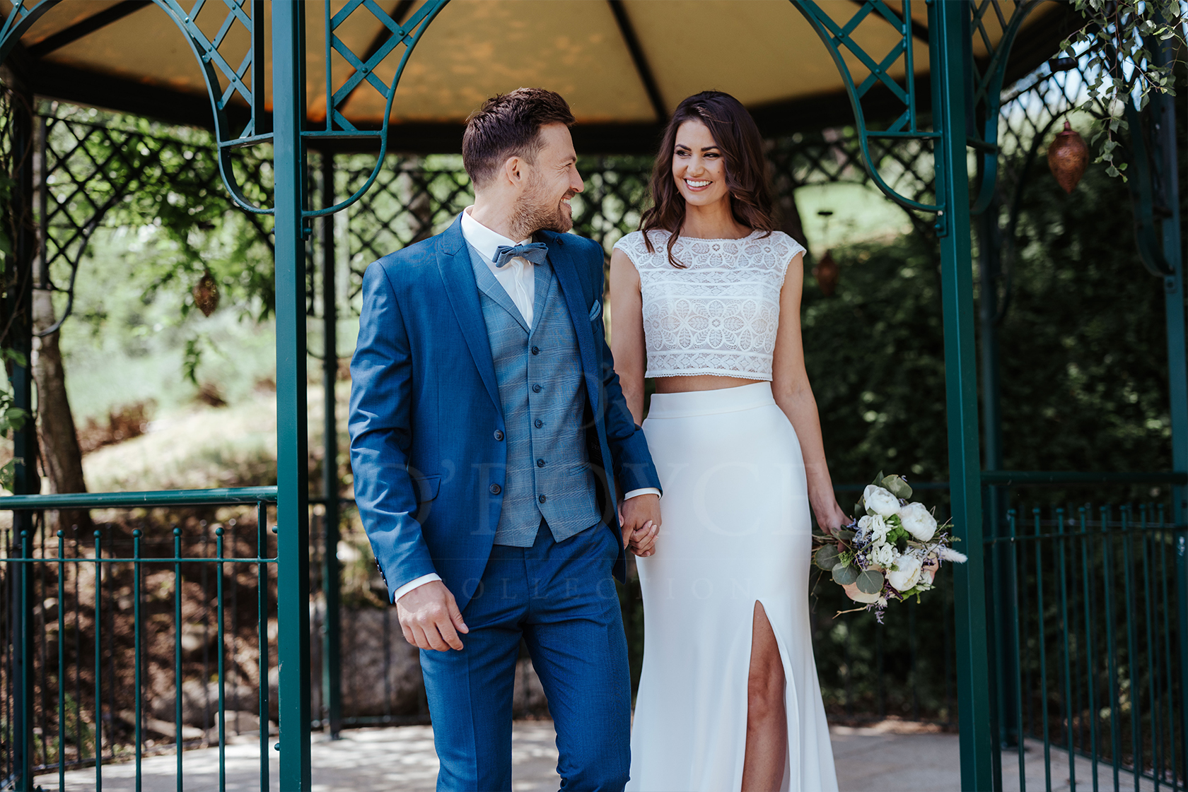 Vintage világoskék galléros mellény 2